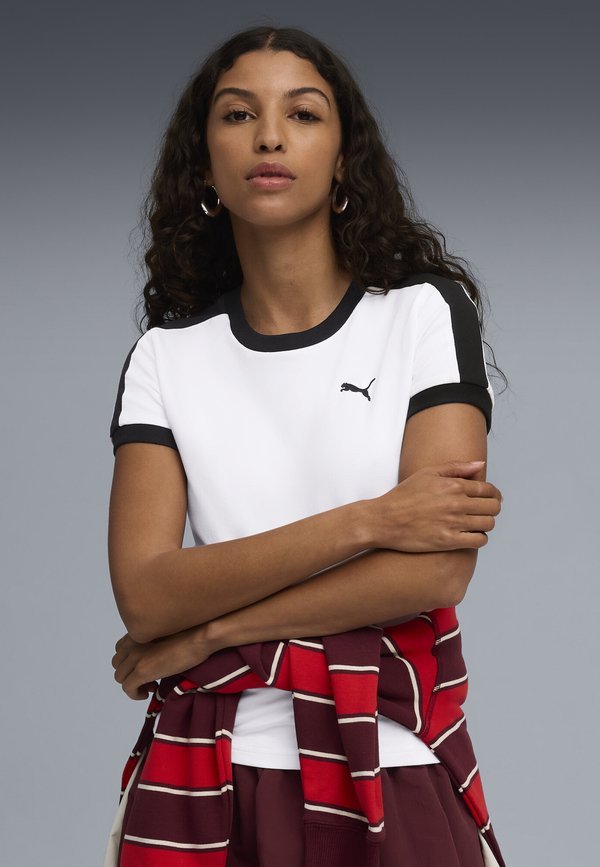 Puma T7  - Basic T-shirt - white