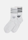 adidas Originals MID CUT UNISEX 2 PACK  - Socks - white/grey/black