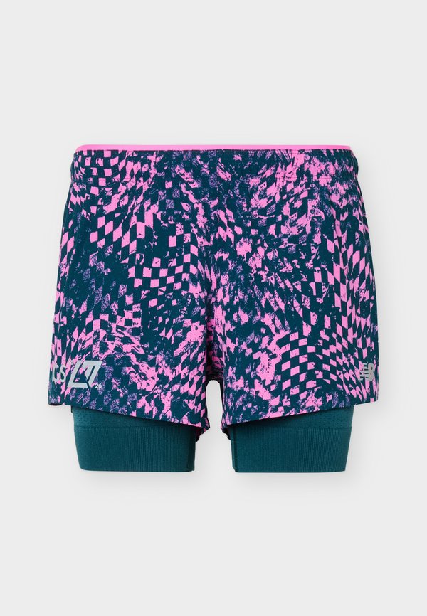 New Balance LONDON EDITION PRINTED - 2-in-1 shorts - pink heat
