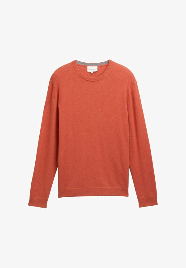 TOM TAILOR Jumper - rust red melange