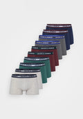 Jack & Jones JACSOLID  10 PACKS - Trunks - grey/dark blue/green/bordeaux
