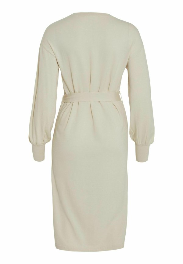 VILA VIRICKY L/S BELTED KNIT DRESS/2/KA