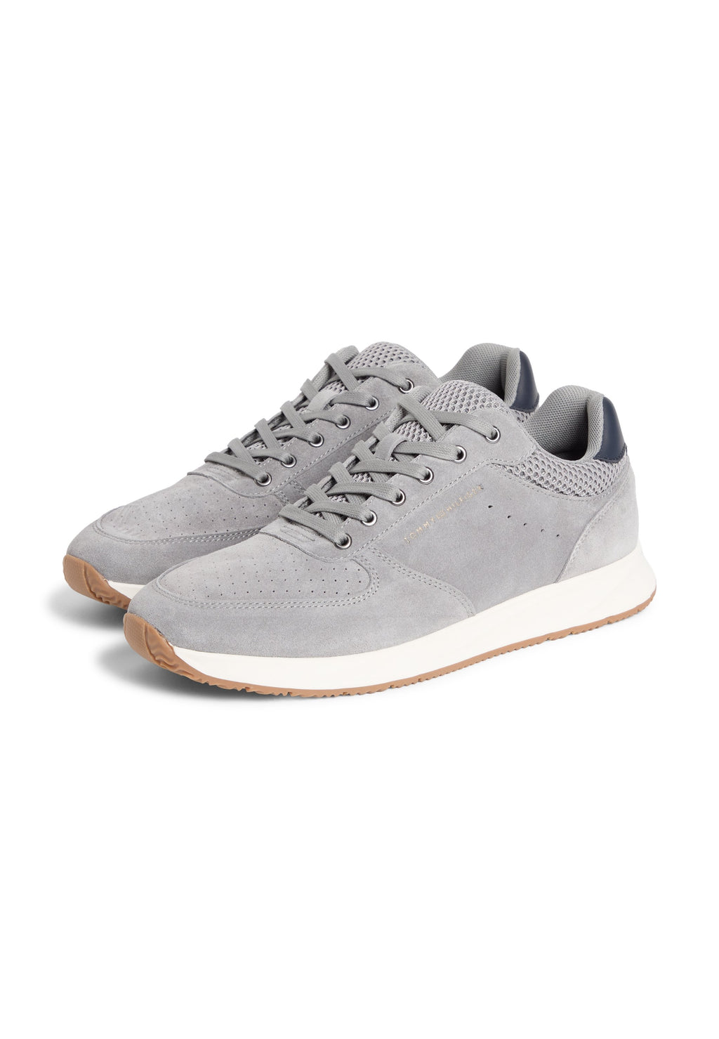 Tommy Hilfiger SUEDE MIXED TEXTURE FINE CLEAT TRAINERS