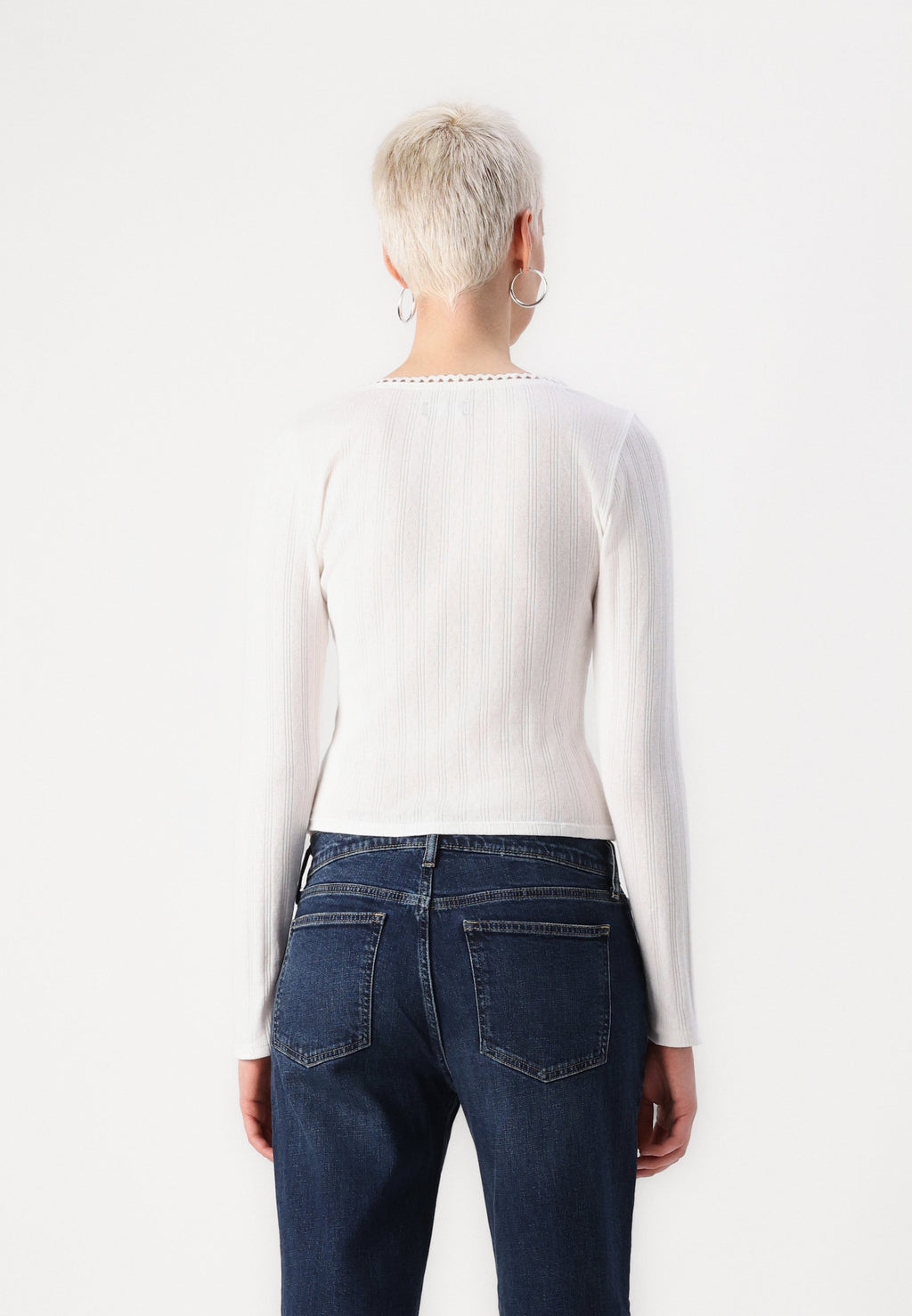 GAP POINTELLE SCOOP CARDI