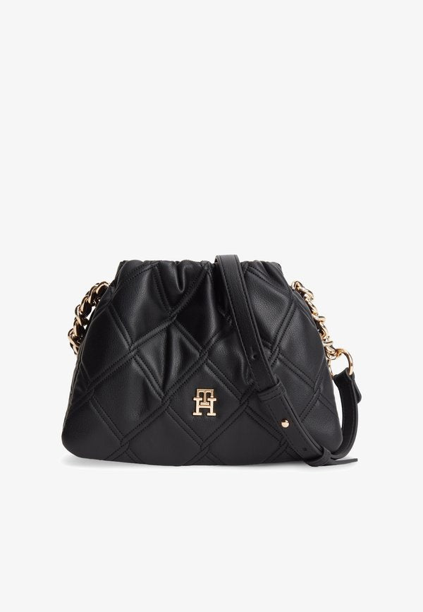 Tommy Hilfiger FEMININE MINI - Cross body bag - black