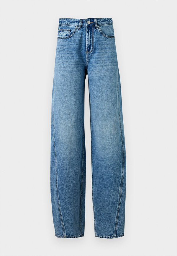Vero Moda Tall VMZOE BARREL - Wide Leg - medium blue denim