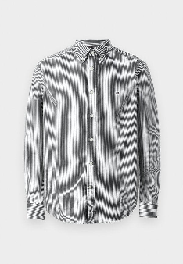 Tommy Hilfiger TH FLEX REGULAR FIT STRIPE SHIRT - Shirt - black/white