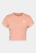 Nike Performance SABRINA TEE - Print T-shirt - rose gold-coloured