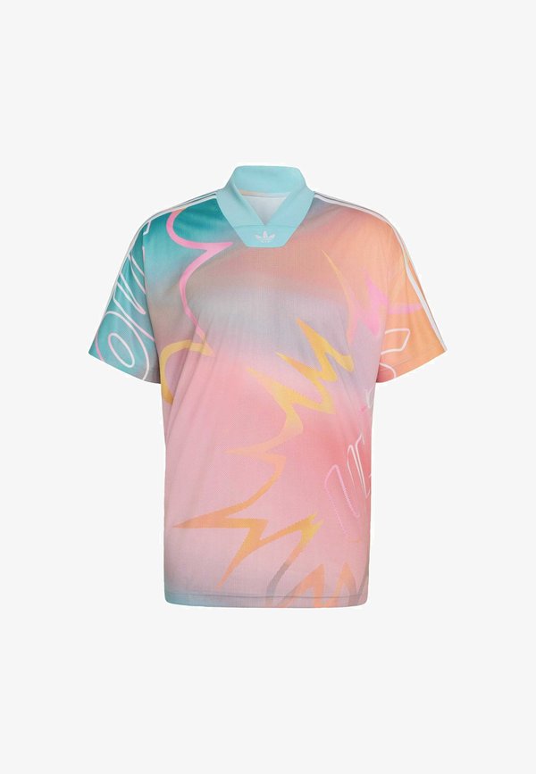 adidas Originals Print T-shirt - peach   turquoise   rainbow