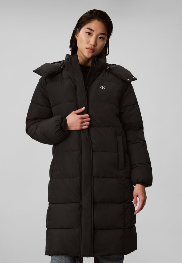 Calvin Klein Jeans MATTE LONG PUFFER - Winter coat - black