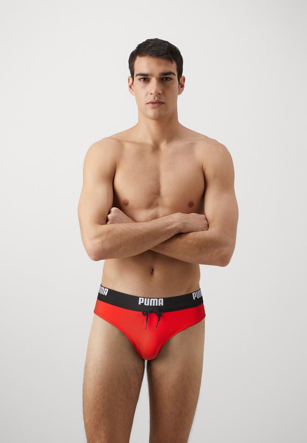 Puma SWIM MEN LOGO BRIEF - Swimming briefs - red