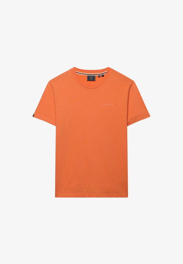 Superdry & Co SUPERDRY ESSENTIAL COMPANY LOGO EMBROIDERED T-SHIRT.. - Basic T-shirt - sunburst coral light peach