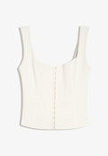 Bershka BENGALINE STRAPPY - TOP 00930710 - Blouse - white
