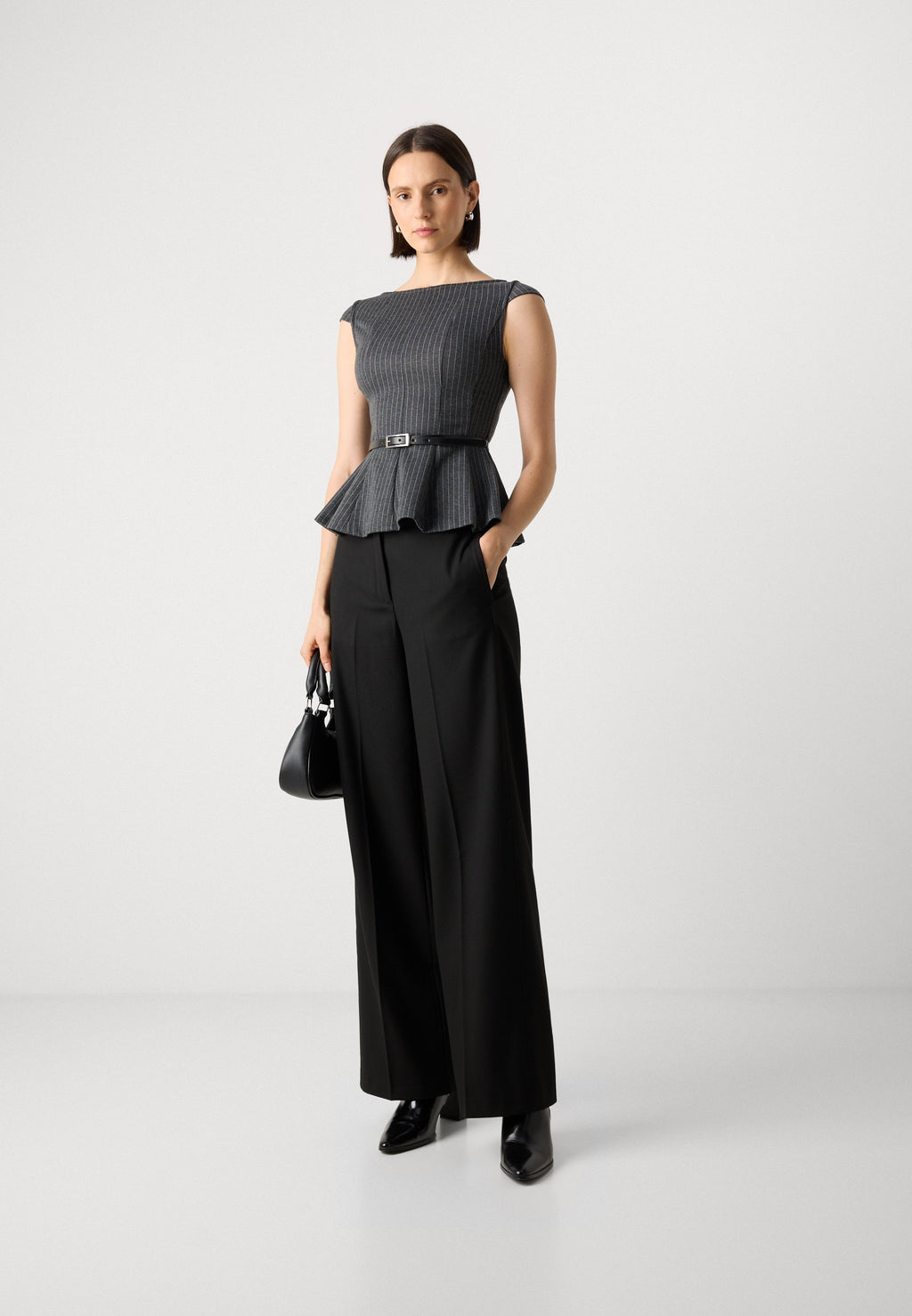 Marc O'Polo PANTS LONG LEG CULOTTE FITTED AT WAIST WAISTBAND ZIP FLY