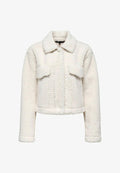 ONLY Fleece jacket - white sand