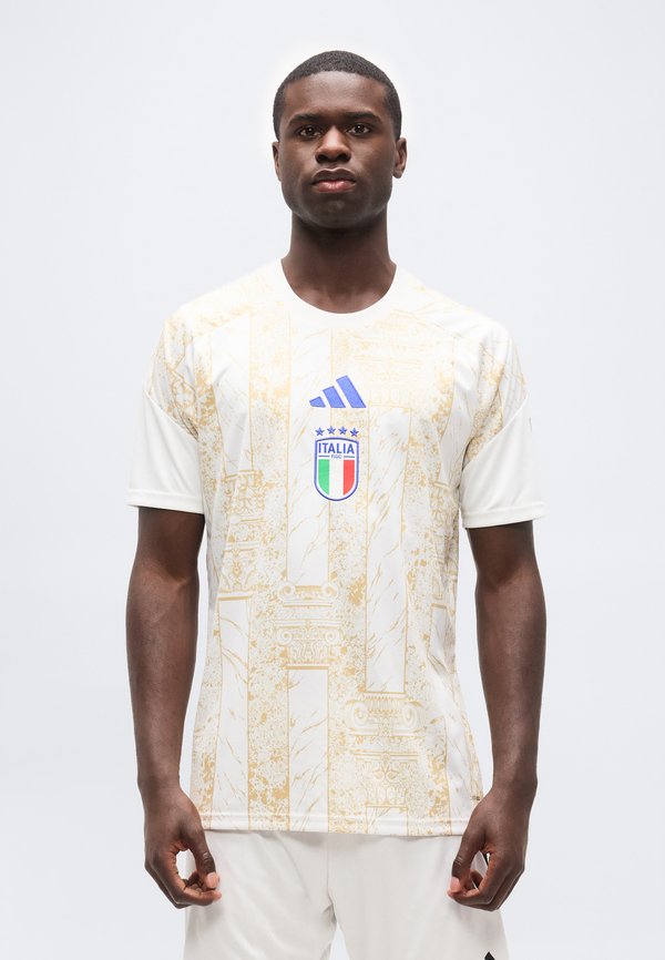 adidas Performance ITALY 26 HOME PRE MATCH - Football jersey - white/hazy beige