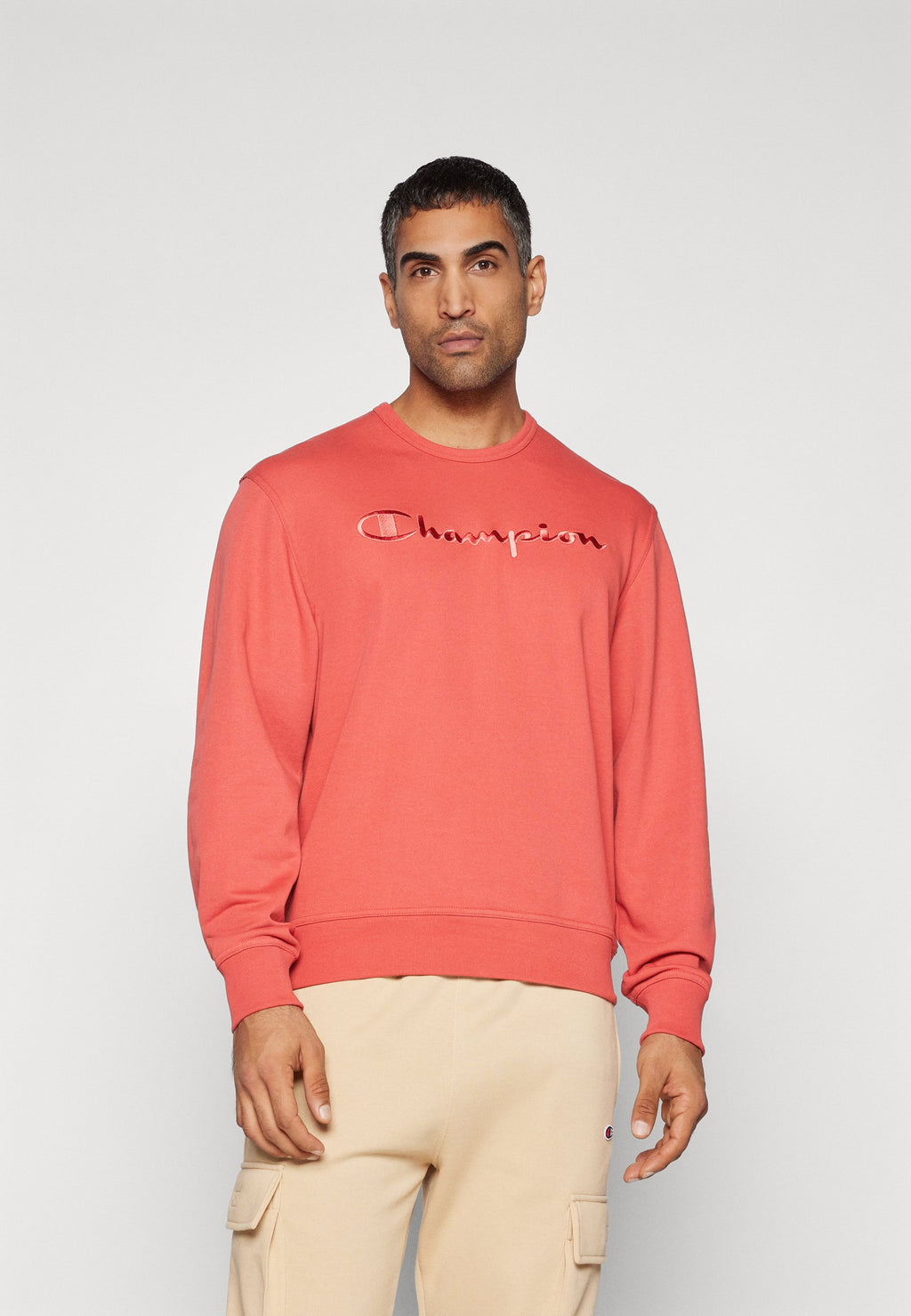 Champion ICONS CREWNECK WITH LARGE TONAL LOGO