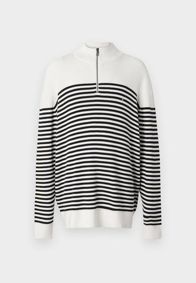 Tommy Hilfiger RACKING STRUCTURE ZIP MOCK