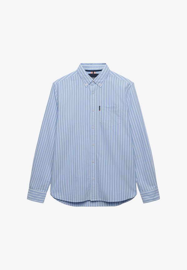 Superdry & Co ESSENTIAL OXFORD LONG SLEEVE - Shirt - broker blue stripe