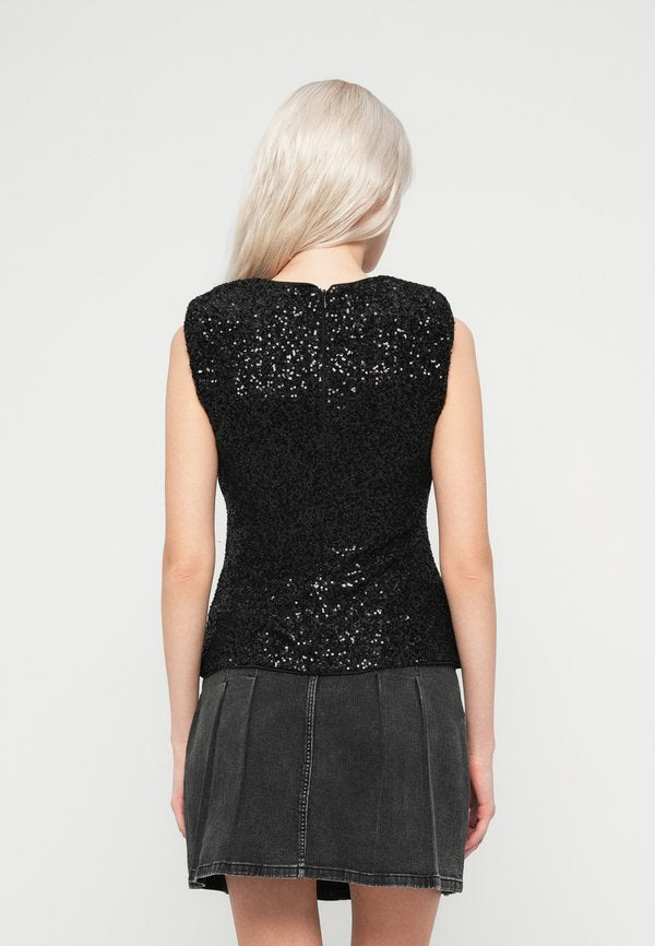 VILA VIKAIYA O NECK SEQUIN