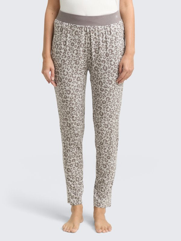 TOM TAILOR LEO-PRINT - Pyjama bottoms - grau mittel allover