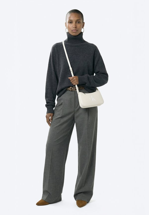 Calvin Klein BOLD MINI BAG - Cross body bag - off-white