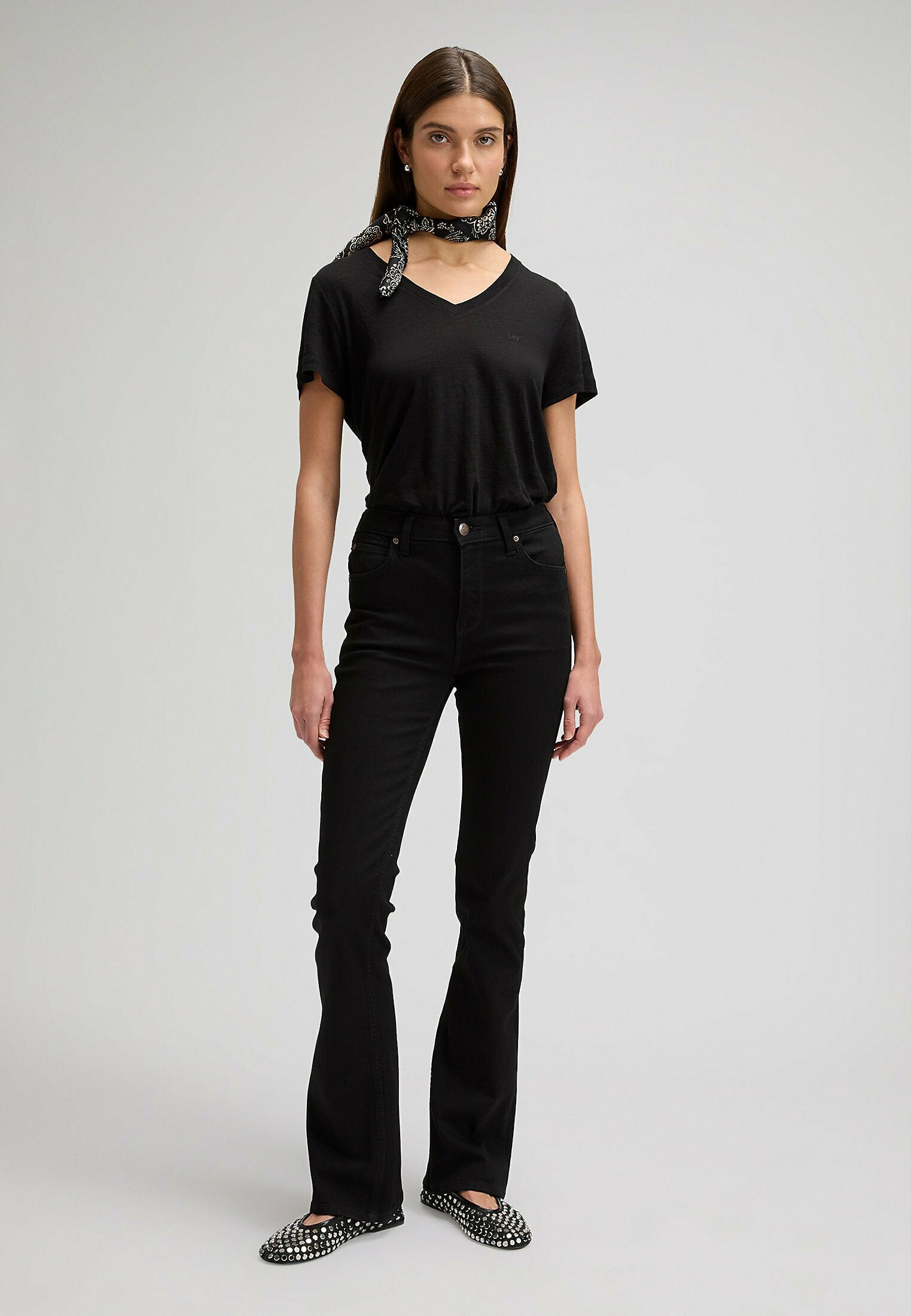 Lee SHORT SLEEVE V NECK TEE  REGULAR FIT