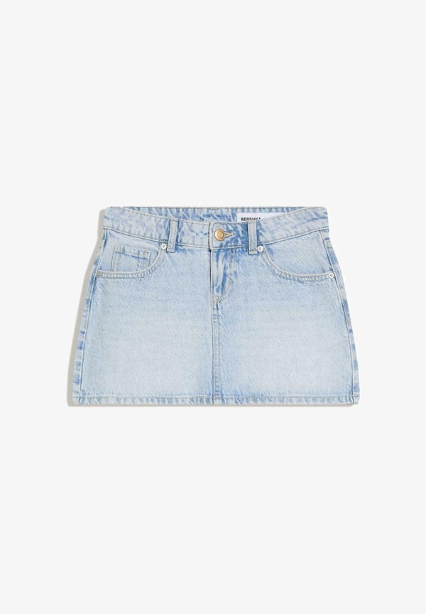 Bershka Denim skirt - light blue