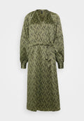Vero Moda Tall VMLIVIA BALLOON CALF DRESS - Day dress - olivine