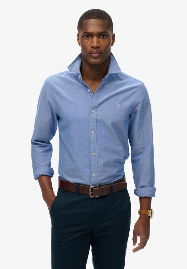 Superdry & Co CLASSIC OXFORD LONG SLEEVE - Shirt - azure blue chambray oxford