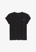 Calvin Klein SLIM FIT FEMININE LOGO TEE - Basic T-shirt - black