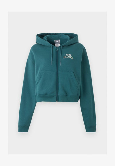 New Balance LINEAR HERITAGE FULL ZIP - Zip-up sweatshirt - medusa green