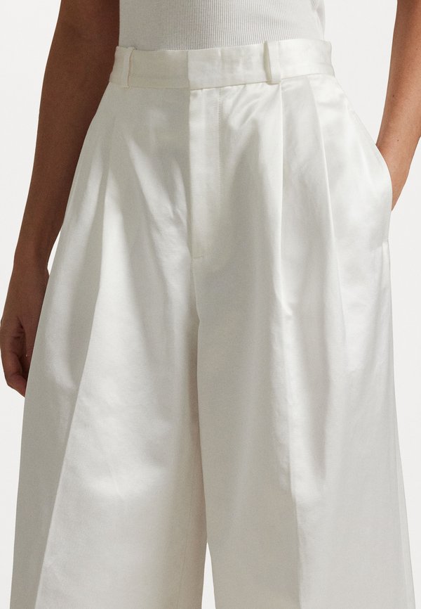 Polo Ralph Lauren PLEATED SATIN WIDE-LEG PANT