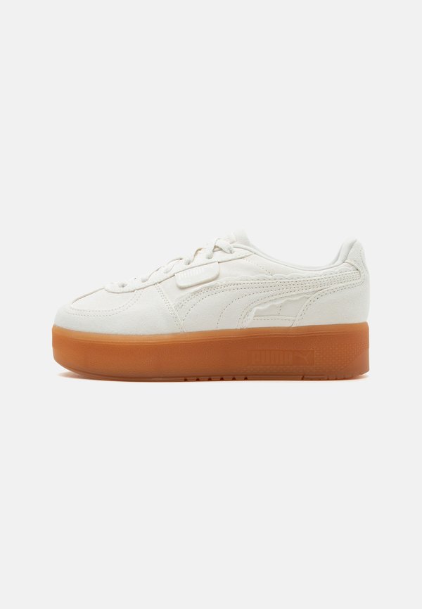Puma PALERMO ELEVATA - Trainers - warm white/caramel latte