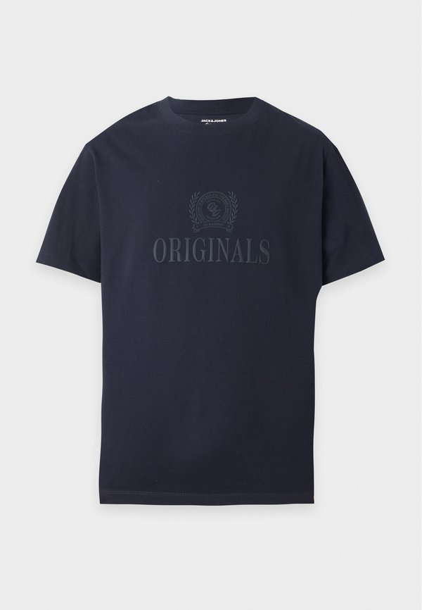Jack & Jones JORFREDERIKSBERG MONOGRAM TEE - Print T-shirt - sky captain
