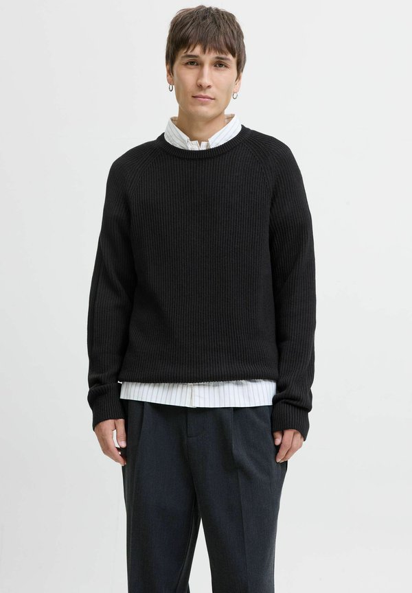 Jack & Jones Knitted Plain Knitted - Jumper - black