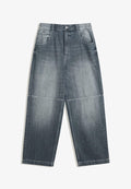 Bershka SUPER - BAGGY - Relaxed fit jeans - dark blue