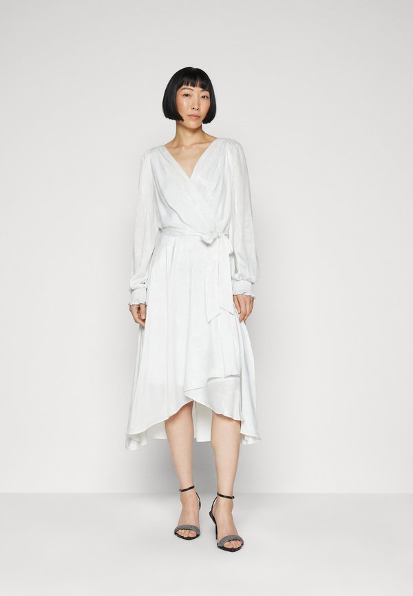 DKNY BALLOON SLEEVE WRAP GOWN