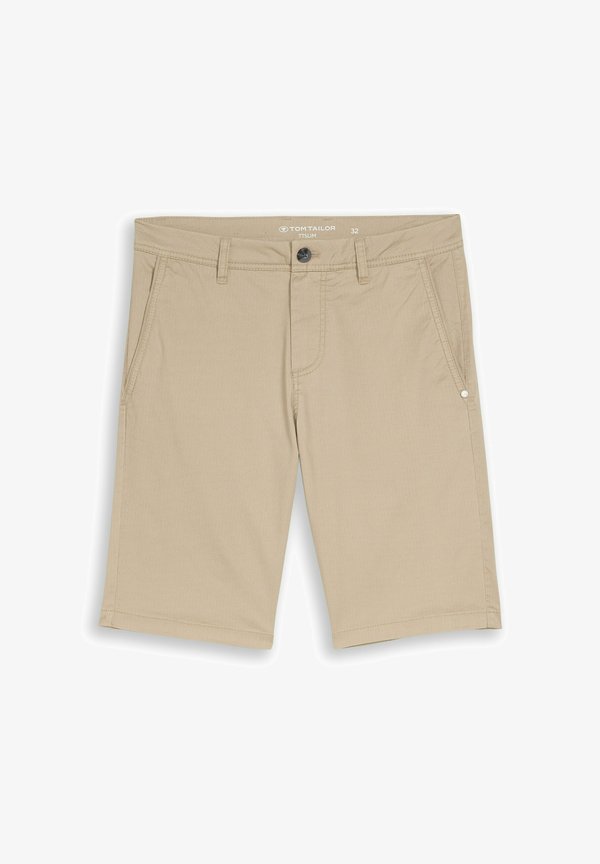 TOM TAILOR Shorts - beige mini geometric print