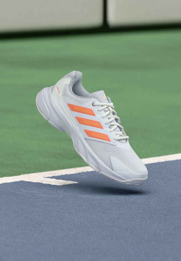 adidas Performance COURTJAM CONTROL 3 - Multicourt tennis shoes - footwear white/beam orange/crystal white