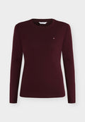 Tommy Hilfiger CODY SLIM - Long sleeved top - deep burgundy