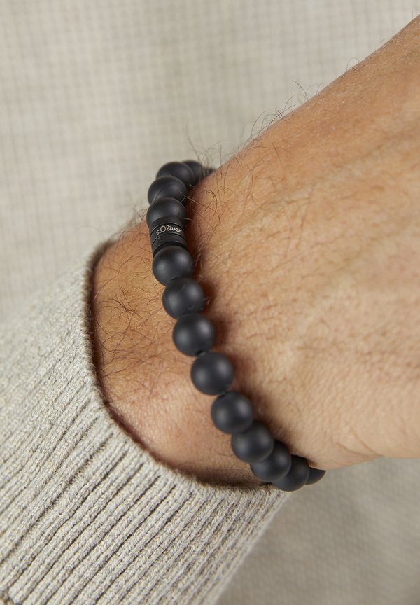 s.Oliver BEADS - Bracelet - schwarz