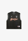 Bershka WEST COAST WORKER - VEST - Top - black