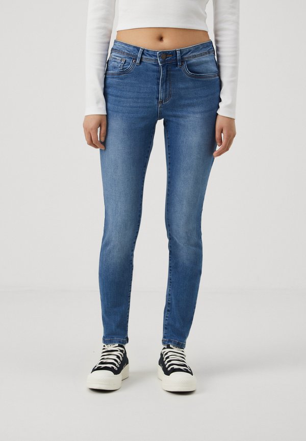 Vero Moda Petite VMTANYA PIPING - Jeggings - medium blue denim