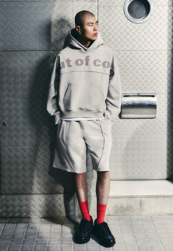 Bershka OUT OF CORE - HOODIE - Hoodie - light grey