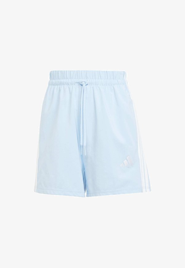 adidas Sportswear ESSENTIALS 3 STRIPES SHORTS - Sports shorts - glow blue/white