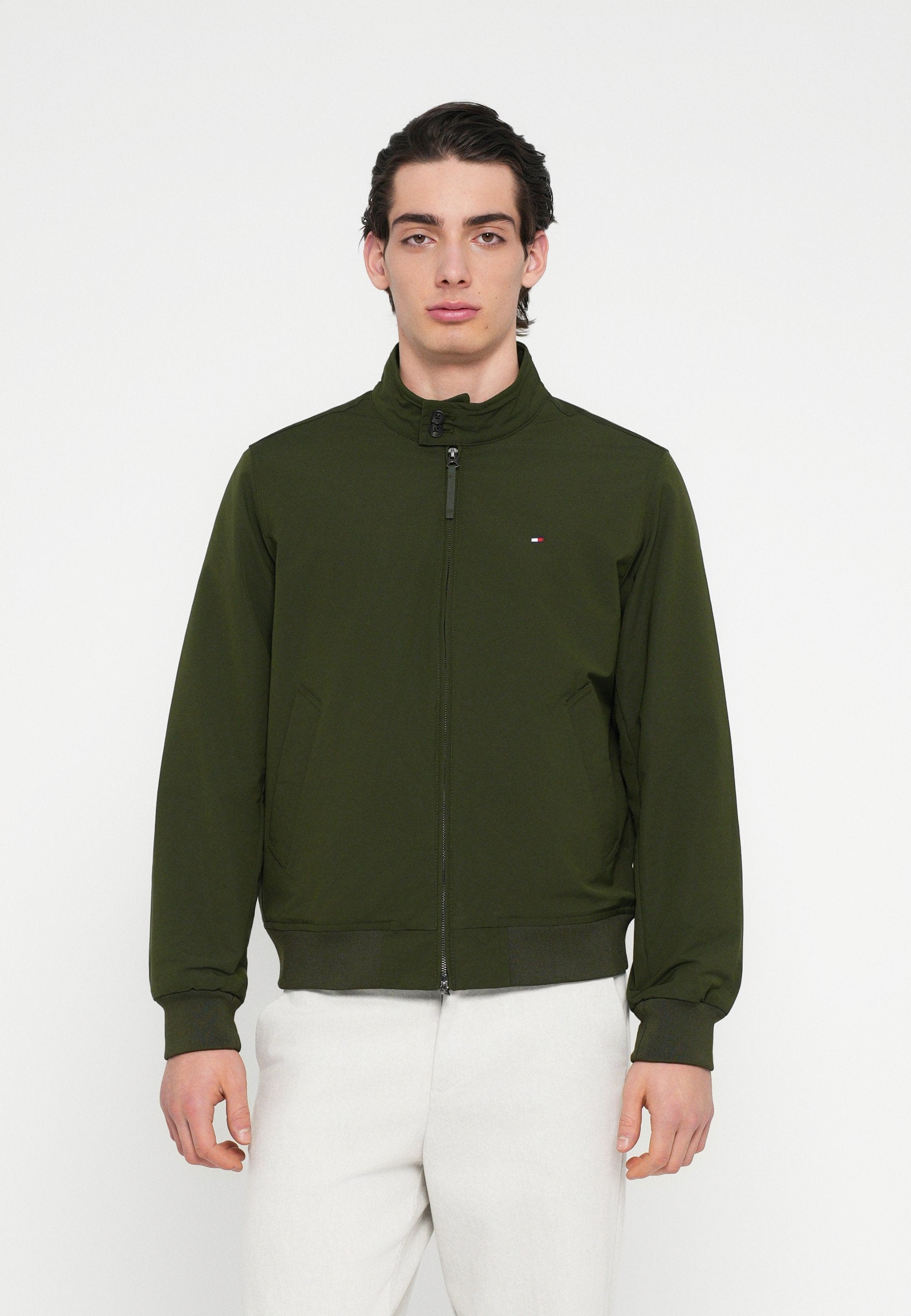 STAND-UP COLLAR RELAXED HARRINGTON JACKET Media 3