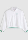 Levi's® EVERYDAY 1/4 ZIP - Sweatshirt - bright white