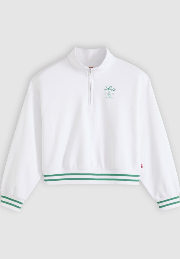 Levi's® EVERYDAY 1/4 ZIP - Sweatshirt - bright white