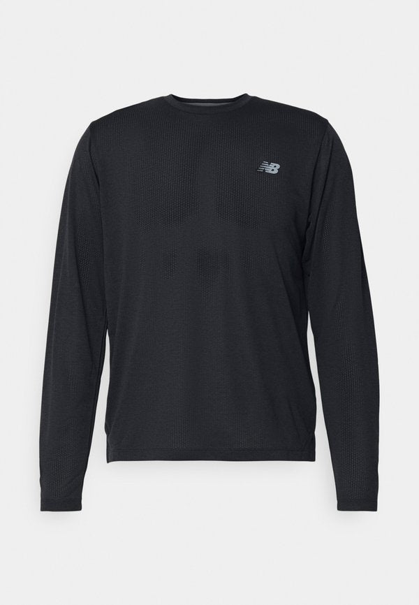 New Balance ATHLETICS LONG SLEEVE - Long sleeved top - black